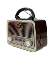 ataşbey RT-301 Ahşap Nostaljik Görünümlü Bluetoothlu USB-SD Card Mp3 Çalar Radyo Müzik Kutusu (Bordo)