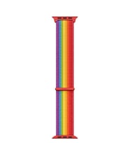 Microsonic Apple Watch Series 1 38mm Hasırlı Kordon Woven Sport Loop (Karışık)