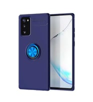 Samsung Galaxy Note 20 Kılıf Yüzüklü Magnetli Ravel Case (Mavi)