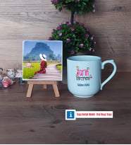 Tarih Öğretmeni Fotoğraflı Dekoratif Taş, Kupa Bardak Beyaz Hediye (Model 5)