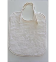 Ender Home Bebek Mama Önlüğü Triga Kadife Havlu Biyeli Mama Önlüğü (Krem)