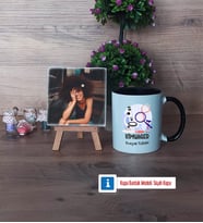 Kimyager Fotoğraflı Dekoratif Taş, Kupa Bardak Beyaz Hediye (Model 11)