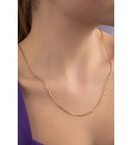 14 Ayar Altın Ataç Kolye 2 mm (Rose)