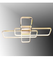 TT040-FSR  TT Aydınlatma Fransız Sarısı Kaplama Plofonyer Led Avize (Sarı)