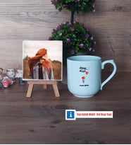 Ütopyalar Güzeldir Fotoğraflı Dekoratif Taş, Kupa Bardak Beyaz Hediye (Model 5)