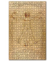Cakapuzzle Leonardo da Vinci İnsan Anatomisi Görseli Puzzle Yapboz MDF (Ahşap) (500 Parça)