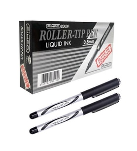 Aihao 2000A Roller Tip Kalem  12 adet (Siyah)