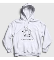Presmono Unisex Beyaz Universe K-Pop Pentagon Kapüşonlu Sweatshirt 414559tt (Beyaz)