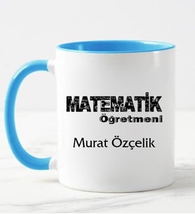Matematik Öğretmeni Kupa Bardağı (Mavi)