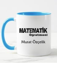 Matematik Öğretmeni Kupa Bardağı (Mavi)