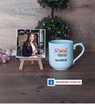Biyoloji Mühendisi Fotoğraflı Dekoratif Taş, Kupa Bardak Beyaz Hediye (Model 5)
