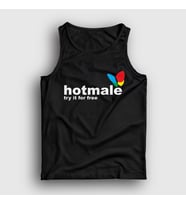 Presmono Unisex Beyaz Hotmale Try It For Free Atlet 427670tt (Siyah)