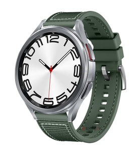 Samsung Gear S3 Frontier R760 - S3 Classic R770 22mm Uyumlu Dikiş Desenli Dokuma Silikon Kordon (Haki)