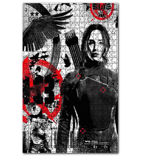 Cakapuzzle Açlık Oyunları Mockingjay 1. Bölüm Afiş Puzzle Yapboz MDF (Ahşap) (1000 Parça)