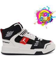 Cool King Uzun Çocuk Sneaker Spor Ayakkabı (Siyah - Kırmızı) (Siyah-Kırmızı)