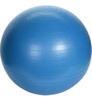 Pilates Topu 65cm - Şişirme Pombası Hediyeli (Mavi)