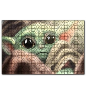Cakapuzzle Üzgün Bebek Yoda Görseli  Puzzle Yapboz MDF (Ahşap) (1000 Parça)