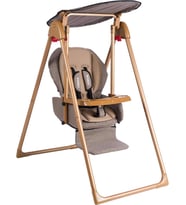 Tommybaby Crazy Gold Salıncak Bebek Çocuk Salıncağı Mama Sandalyesi (Kahverengi)