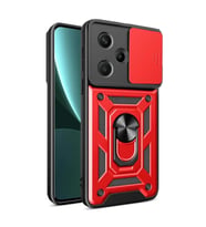 Microsonic Xiaomi Redmi Note 13 Pro Plus 5G Kılıf Impact Resistant Siyah (Kırmızı)