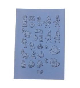 60 Yaprak Kareli Defter Plastik Kapak A-5 1 Adet PP Kapak Küçük Boy Kareli Defter 60 Sayfa A5 Desenli Kapak (Lila)