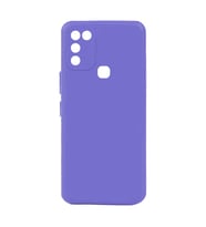 Kvy İnfinix Hot 11 Play Biye Silikon Kılıf (Lila)