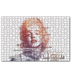 Cakapuzzle Saç Tasarımı Görseli  Puzzle Yapboz MDF (Ahşap) (1000 Parça)