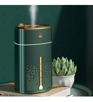 Ultrasonik 1000 ML Hava Nemlendirici Ortam Nemlendirici Renkli LED Gece Lambası Aroma Difüzörü  (Yeşil)