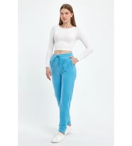 Kadın Rahat Kalıp Softech Polar Sweat Eşofman Altı SPR24EA97 (Turkuaz)