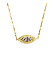 Masaliko Göz Gümüş Kolye SB1199 (Altın)