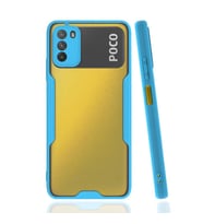 Xiaomi Poco M3 Kılıf Parfe Kenarları Pastel Renk Silikon Kılıf (Mavi)