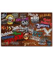 Cakapuzzle Meşhur Rock Grupları  Puzzle Yapboz MDF (Ahşap) (1000 Parça)