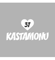 Kalpli 37 Kastamonu Araba Sticker siyah 20x15 CM (Beyaz)