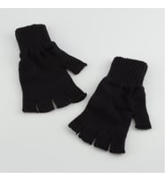 unisex ucu kesik yün elidiven (Lacivert)