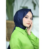 Ağaç Kabuğu Desenli Jakarlı Şal 80X190-DESEN-01 (Neon Turuncu - Siyah)
