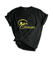 Genıus Store Unisex Baskılı Tişört Outdoor Baskılı T-shirt (Siyah-Sarı)