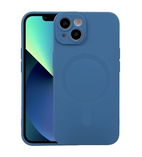 ALLY iPhone 14 Plus 6.7inç Liquid Silica Magsafe Uyumlu Silikon Kılıf (Mavi)