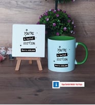 Arkadaşa Hediye Dekoratif Taş, Kupa Bardak Kırmızı Hediye Doğum Günü Hediyesi (Model 13)