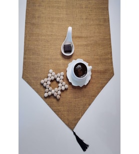 Soft Modern Üçgen Püsküllü Runner 40x150 (Tarçın)