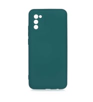 Galaxy A02S Kılıf Lansman Tasarım İç Yüzeyi Kadife Silikon (Yeşil)