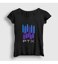 Presmono Kadın Sarı Ptx Pentatonix T-Shirt 75313tt (Siyah)