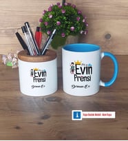 Evin Prensi Kalemlik, Kupa Bardak T Kişiye Özel Hediye (Model 7)