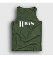 Presmono Unisex Sarı Logo Bts Atlet 22268tt (Haki)