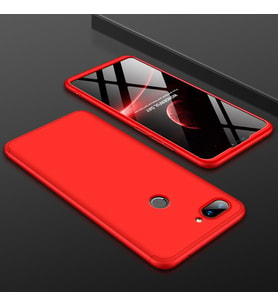 Xiaomi Mi 8 Kılıf Zore Kamera Korumalı 360 Tam Koruma Ays (Kırmızı)