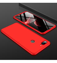 Xiaomi Mi 8 Kılıf Zore Kamera Korumalı 360 Tam Koruma Ays (Kırmızı)