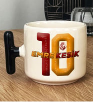 Kişiye Özel Taraftar Hediye T Kupa Bardak Sevgiliye Babaya Erkek Kardeşe Hediye (Siyah)