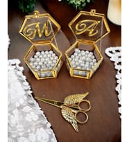 Viva Gold Altıgen Yüzük Yükselticisi ve Söz Makası Seti (Beyaz)