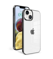 Apple iPhone 14 Kılıf Zore Sun Kenarları Renkli Şık Tasarım Kılıf (Siyah)