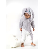 Welsoft Peluş Unisex Kışlık Bebek Takımları Çocuk Giyim Bebek Kıyafeti Çocuk Kostümü welsoft takım (Gri)
