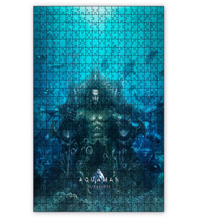 Cakapuzzle Aquaman Afiş Görseli Puzzle Yapboz MDF (Ahşap) (255 Parça)