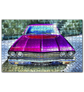 Cakapuzzle Klasik Chevrolet Chevelle Görseli  Puzzle Yapboz MDF (Ahşap) (255 Parça)
